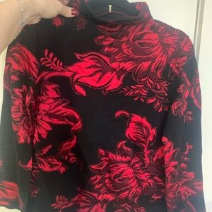 Chico’s Red & Black top